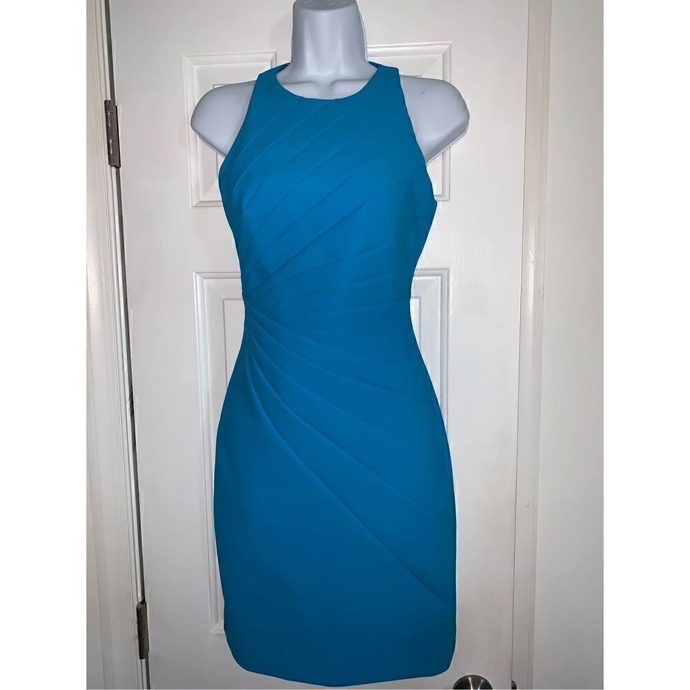 Laundry by Sheri Segal blue dress 2p